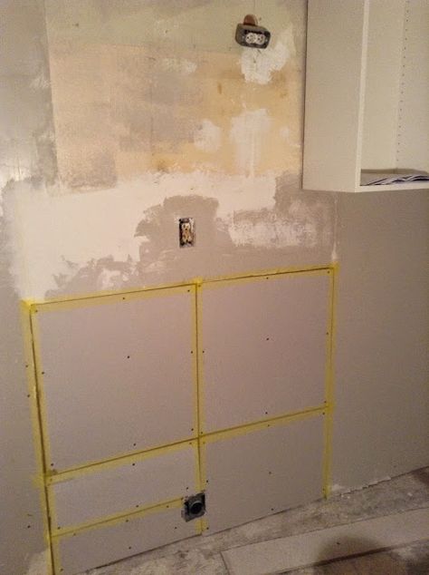 Hanging or Replacing Drywall Replacing Drywall Diy, Drywall Diy, Diy Studio, Tile Removal, Drywall Repair, General Ideas, We're Moving, Diy Bathroom Remodel, Diy Home Repair