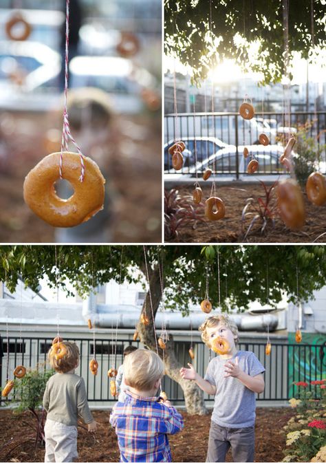 Donut Tree, Halloween Party Games, Donut Party, Decorations Party, Birthday Party Games, Party Diy, Halloween Games, Ideas Halloween, Easy Halloween