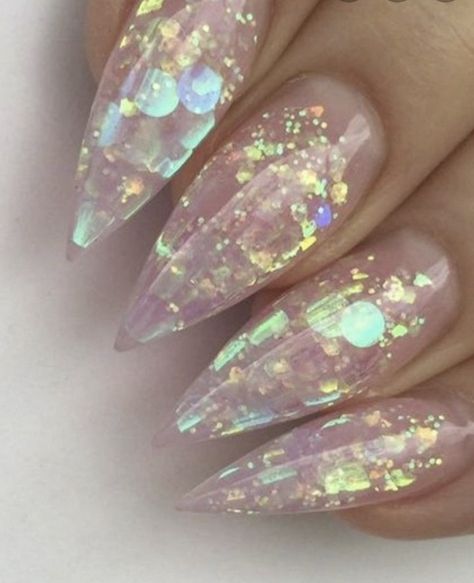 Do It Yourself Nails, Holographic Glitter Nails, Emerald Nails, Opal Nails, Unicorn Nails, Glitter Nail, Crystal Nails, Holographic Nails, Luxury Nails