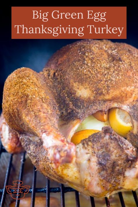 Big Green Egg Turkey, Green Egg Turkey, White Wine Chicken, Big Green Egg Grill, Green Egg Grill, Kamado Bbq, Big Green Egg Recipes, Green Egg Recipes, Bbq Turkey