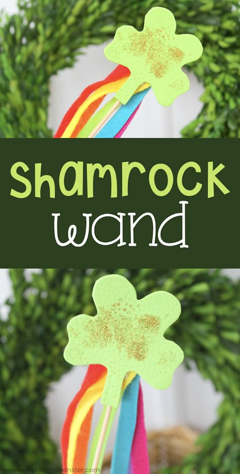 St Patricks Day Craft, St Patrick's Day Crafts For Toddlers, St Patricks Day Crafts, Sant Patrick, Shamrock Craft, Saint Patricks Day Art, Fete Saint Patrick, March Crafts, St Patricks Crafts