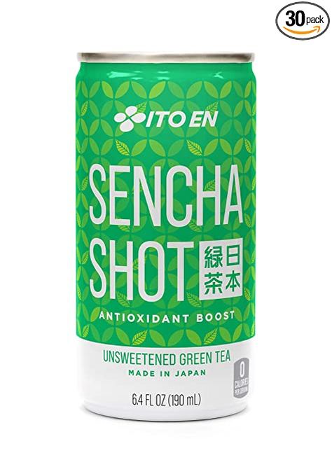 Ito En Sencha Shot, Japanese Green Tea, 6.4 Ounce (Pack of 30), Unsweetened, Zero Calories Chia Seed Smoothie, Pre Workout Protein, Boost Energy Naturally, Caffeine Content, Blender Bottle, Tea Sampler, Tea Tasting, Fruit Tea, Zero Calories