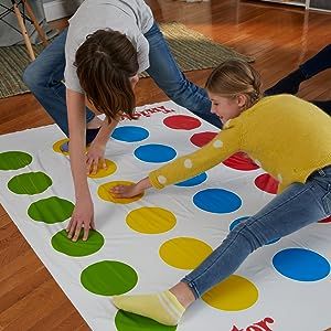 TWISTER GAME CHALLENGES KIDS: The Twister game challenges players to put their hands and feet in different places on the mat without falling over. ICONIC TWISTER GAMEPLAY: Remember playing the Twister game when you were a kid? Featuring classic Twister gameplay, the last player standing wins in this active game for everyone from 6 years old Twister Board Game, Twister Mat, Game Challenges, Twister Game, Outdoor Games For Kids, Classic Board Games, Board Games For Kids, Indoor Activities For Kids, Game For Kids