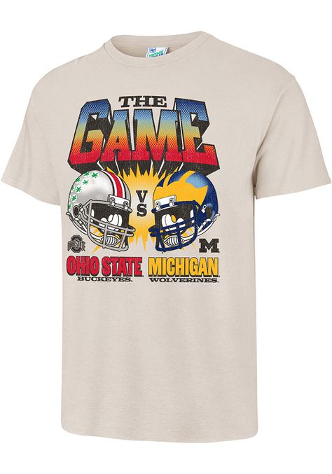 Show off your team pride in this White The Game Rivalry Short Sleeve T Shirt! This Rivalry Short Sleeve Tee features a screenprint of game rivalry across front chest. Make sure everyone knows who you root for with this White The Game Rivalry T Shirt. Ohio State Michigan, Sports Apparel Design, Sport Shirt Design, University Tshirt, Gaming Shirt, Ohio State Buckeyes, Short Sleeve T Shirt, Swag Outfits, Ohio State