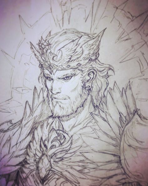 ArtStation - Kings • King of The Eagle Eagle, Stato Ozo Dnd Lore, Character Art Drawing, Coloring Practice, King Drawing, Manga Ideas, Draw Manga, Asoiaf Art, Sketch Pencil, King Art