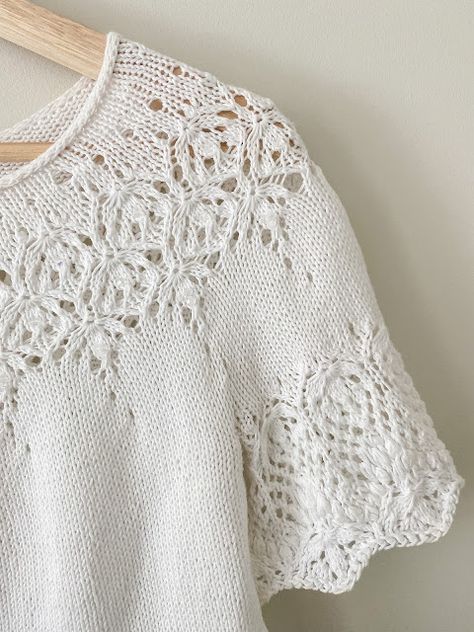 The Wedding Sweater | wiseknits Mohair Knitting Patterns, Lace Sweater Pattern, Wedding Sweater, Museum Of Science, Summer Knit Tops, Ravelry Knitting, Knitted Lace, Lace Knitting Patterns, Tees Pattern