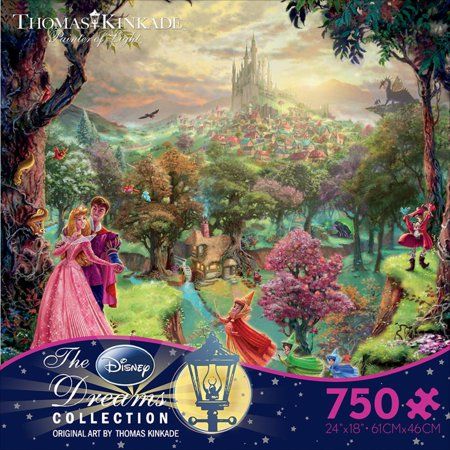 Thomas Kinkade Disney Puzzles, Sleeping Beauty Art, 1500 Piece Jigsaw Puzzles, Kinkade Disney, Thomas Kinkade Puzzles, Thomas Kinkade Disney, Walt Disney Movies, Disney Puzzles, Disney Dreams