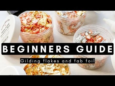 (435) Beginners Guide: How to use Gilding Flakes and Fab Foil | #papercraft #cardmaking #gildingflakes - YouTube Gold Foil Art, Best Glue, Flea Market Flip, Stamp Tutorial, Gel Medium, Card Techniques, Foil Art, Glitter Glue, Gold Flakes