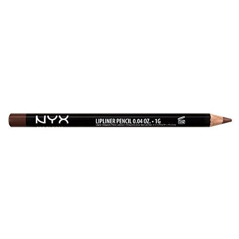 NYX Slim Lip Liner Pencil 802 Brown * Learn more by visiting the image link. (Note:Amazon affiliate link) #Makeup Nyx Lip Pencil, Nyx Slim Lip Pencil, Nyx Lip Liner, Lip Pencil Colors, Nyx Lip, Nyx Professional Makeup, Natural Lips, Lip Pencil, Nyx Cosmetics