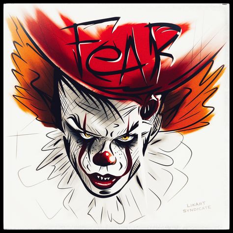 Pennywise/02.203 Red Balloon Tattoo Pennywise, Red Balloon Tattoo, Pennywise Tattoo, Balloon Tattoo, Cricut Decals, You'll Float Too, Red Balloon, Neo Traditional, Tattoo Sketches