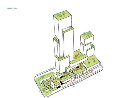 Image 16 of 20 from gallery of EID Architecture Redefines High Density Mixed Use Development in Xi'an. © EID Architecture Mixed Use Architecture, Facade Concept, Architecture Site Plan, Vertical City, Urban Design Plan, Mixed Use Development, Architecture Concept Diagram, Mix Use Building, Skyscraper Architecture