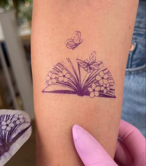 Book Inspired Tattoos, Teacher Tattoos, Bookish Tattoos, Magic Runes, Pretty Hand Tattoos, Petite Tattoos, Wrist Tattoos For Women, Stylist Tattoos, Cute Tattoos For Women