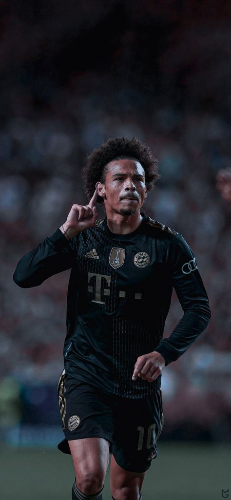 Sane Wallpapers, Leroy Sane Wallpaper, Leroy Sane, Football Pictures, Professional Football, Cool Backgrounds, Ac Milan, Football Club, Jon Snow