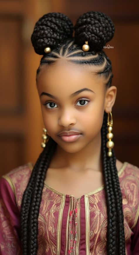 Pencil Hairstyles Braids, Classy Hairstyles For Black Women, Kids Hairstyles Girls Easy, Kids Hairstyles For Wedding, Latest Hair Braids, Hair Braid Patterns, Hair Braiding Styles, African Hair Braiding, Quick Natural Hair Styles