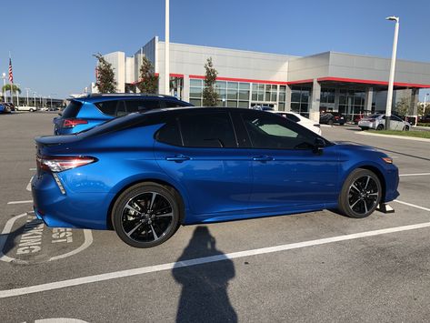 2019 Camry XSE Blue Streak Blue Toyota Camry, 2019 Camry, Penthouse Apartment Exterior, Camry Xse, Fantasy Wolf, Makeover Bedroom, Blue Streaks, Blue Crush, Prayer Board