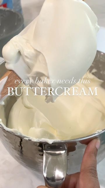 Kourt | Home Bakery Lifestyle on Instagram: "If I were starting a home bakery, I would use THIS buttercream! 🙌🏽 It’s my NEW signature Dream Cream and I have shared the recipes for my top 5 most requested flavors with you! It’s not American, not Swiss, not Russian, not Ermine etc. The Dream Cream is egg and egg white free and uses no meringue powder! It doesn’t use corn syrup, condensed milk, gelatin or shortening (although it can be subbed for the butter) and can easily be made vegan! It’s Smooth American Buttercream, Dream Cream Buttercream, Silky Buttercream Frosting, Smooth Buttercream Recipe, Italian Buttercream Frosting, American Buttercream Frosting, Silky Buttercream, American Buttercream Recipe, Buttercream Icing Recipe