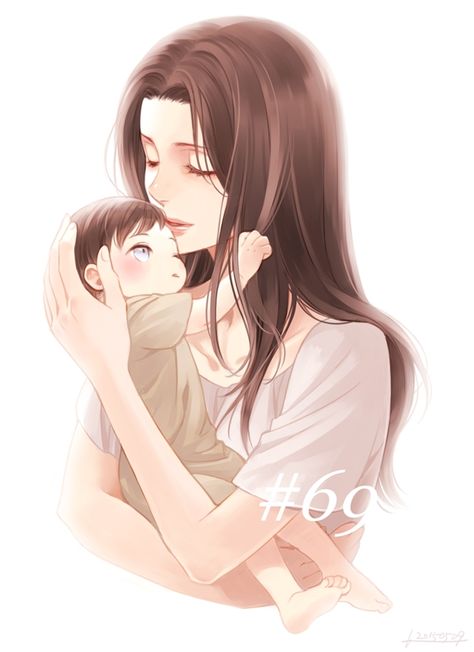 Shingeki no Kyojin, Kuchel Ackerman, Levi, Mother And Son, Holding Baby Madara Susanoo, Familia Anime, Baby Drawing, Holding Baby, Mom Art, Anime Family, Anime Child, Anime Baby, Levi Ackerman