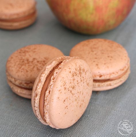 Apple Macarons, Pie Macarons, Perfect Apple Pie, Macaron Filling, Apple Jam, Spiced Apple Cider, White Chocolate Ganache, Macaron Recipe, Food Chopper