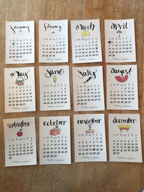 Doodle Calendar Ideas, Calendar Doodles Ideas, Calendar Diy Ideas, Diy Calendar Design, Doodle Calendar, Homemade Calendar, Calendar Doodles, Paper Projects Diy, Watercolor Calendar