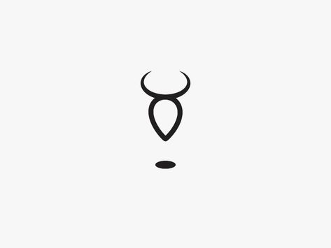 Logo Minimalism, Taurus Logo, Ufo Tattoo, Tatuagem Masculina Pequena, Mark Icon, Capricorn Tattoo, Taurus Tattoos, Bull Tattoos, Logo Symbol