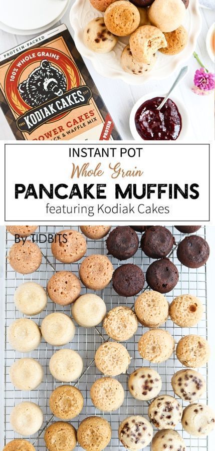 The best pancake muffins made from the instant pot. Whole grain healthy on the go easy breakfast. #breakfast #onthegorecipes Easy Breakfast On The Go, Kodiak Cakes Recipe, Healthy Easy Breakfast, Whole Grain Pancakes, Muffins Blueberry, Pancake Bites, Pancake Muffins, Breakfast Easy, Kodiak Cakes