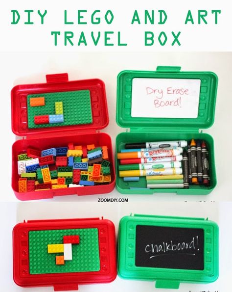 Zoom DIY: 5 Career Building Gifts For Your Kids Kids Travel Activities, Car Activities, Diy Lego, Activity Bags, Road Trip Activities, Quiet Time Activities, Essentials Aesthetic, Activity Box, Busy Boxes