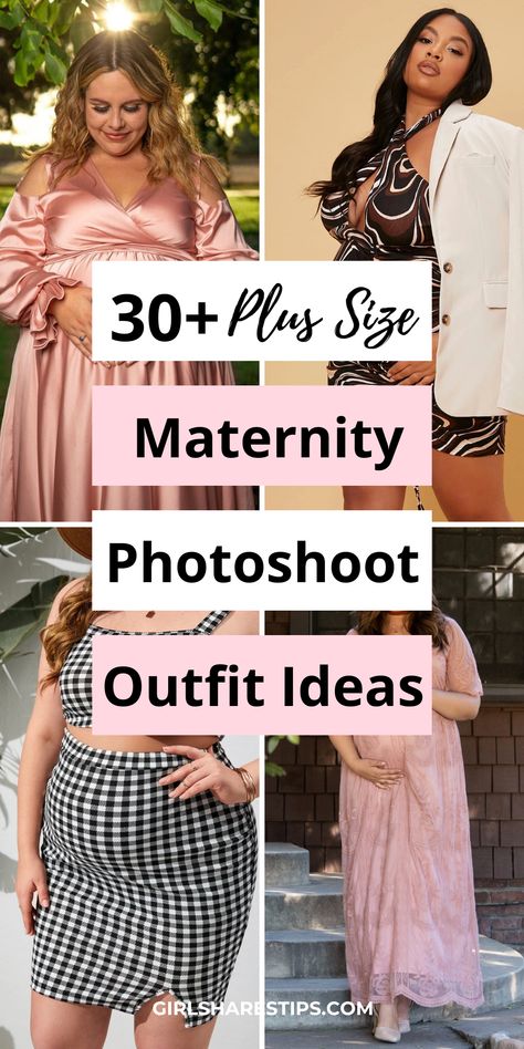 In need of some inspiration for your upcoming maternity photoshoot? Look no further! We've curated a post of the 30+ best plus size maternity photoshoot outfits that will make you feel confident, beautiful, and ready to capture this special time in your life. | maternity photography | maternity photography ideas | maternity photography poses | maternity photography ideas black women | maternity photography outdoors | maternity photography spring summer fall winter Maternity Photo Shoot Clothing Ideas, Plus Size Maternity Family Photos, Cute Maternity Outfits For Photoshoot, Maternity Photo Shoot Plus Size, Plus Size Maternity Dress For Photoshoot, Cute Plus Size Maternity Outfits, Baby Shower Outfits For Mom Plus Size, Curvy Maternity Photography, Summer Maternity Photoshoot Outfits