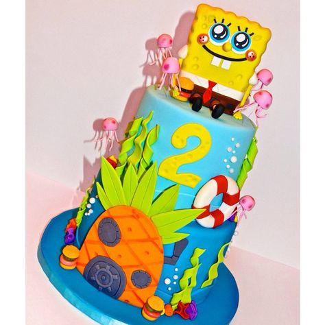 SpongeBob Squarepants Cake Spongebob Squarepants Cake, Iconic Celebrities, Spongebob Square, Spongebob Birthday, Square Pants, Cake Gallery, Just Cakes, Spongebob Squarepants, Kids Cake