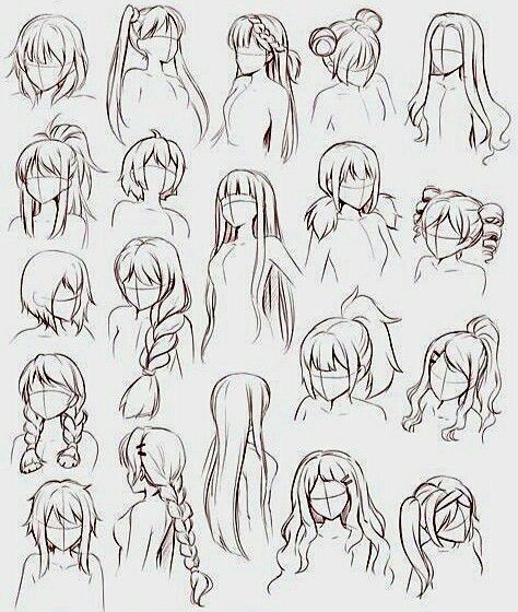 Lukisan Comel, Face Cartoon, Pelo Anime, Drawing Hair, Anime Karakterek, Hair Sketch, Desen Anime, How To Draw Anime Hair, Gambar Figur