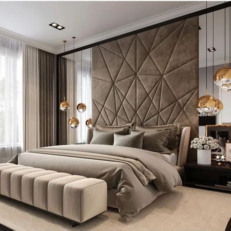 Bedroom Ideas Luxury, Design Interior Modern, Modern Luxury Bedroom, Luxury Bedroom Design, Luxury Bedroom Master, غرفة ملابس, Bedroom Bed Design, Bed Furniture Design, Luxury Homes Interior