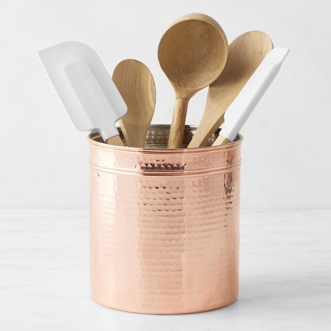 The Best Kitchen Gadgets & Cooking Tools of 2023 | Williams Sonoma Copper Kitchen Accents, Copper Canisters, Copper Collection, Copper Kitchen Utensils, Copper Kitchen Decor, Free Kitchen Design, Copper Utensils, Table Setting Inspiration, Copper Handles