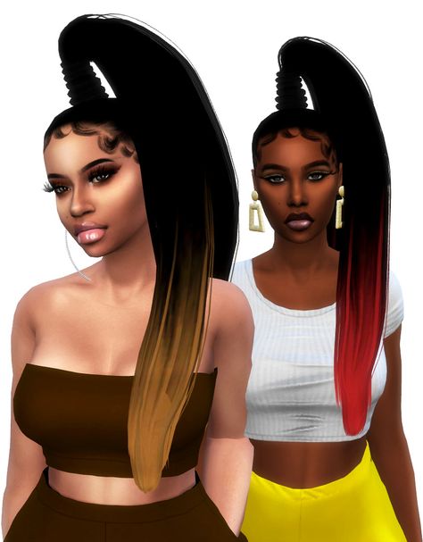 XxBlacksims Sims 4 Cc Hair, Sims 4 Black Hair, Sims Hair, Pony Hair, Sims 4 Cc, Girls Cartoon Art, Bun Hairstyles, My Website, Sims 4