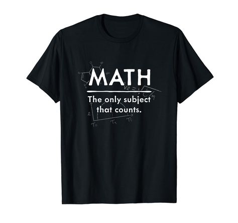 PRICES MAY VARY. Looking for the perfect math shirt with humor? If you are a mathematician, math whiz or just love funny academic shirts, then this cool math design is just for you. This will surely turn heads and fetch uncontrollable laughs with occasional snorts. Perfect for the mathematician, accountant, engineer, statistician, student or math teacher in your life! Gift idea for birthdays, mathematics awareness month, Pi day, graduation or teacher's appreciation week. Click brand link for mor Math Teacher Tshirt, Cool Math, Funny Math Shirt, Math Design, Math Shirt, Teacher Fits, Math Teacher Shirts, Math Shirts, Funny Math