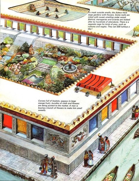 Aztec Palace, Mesoamerican Architecture, Aztec City, Ancient Mexico, Aztec Civilization, Aztec Empire, The Aztecs, Aztec Culture, Aztec Art