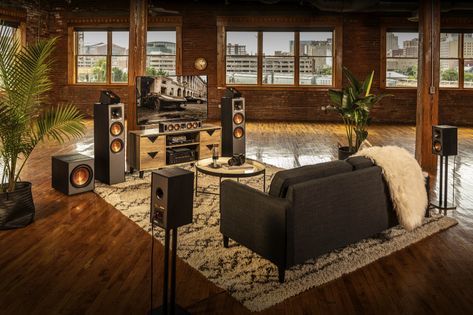 Building a Premium Home Theater System | Klipsch Home Theater Surround Sound, Home Cinema Systems, Split Complementary Colors, Theater Chairs, Best Home Theater, Home Theater Setup, Audio Room, Home Theater Speakers, Home Theater Rooms