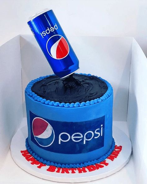 Pepsi Cake, Coca Cola Cake, Cola Cake, Cake In A Can, Marvel Cake, Cake Liner, Baker Cake, Cake Designs Images, Cool Cake Designs