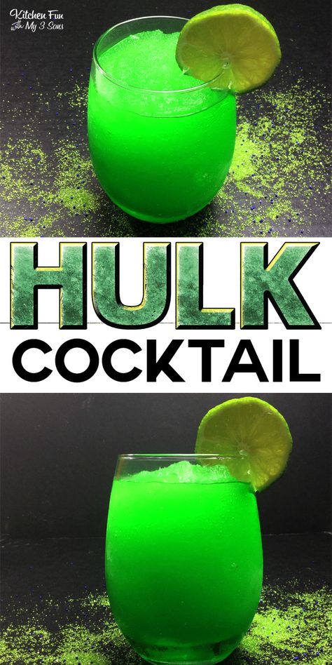 Cocktails With Crown Royal, Hulk Drink, Fruity Drink Recipes, Glace Fruit, Crown Royal Drinks, Adult Beverages Recipes, Birthday 21st, Apple Drinks, Alcholic Drinks