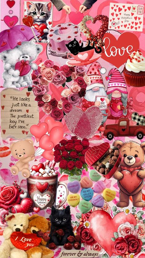 valentines day Valentines Day Collage Wallpaper, Preppy Valentine’s Day Wallpaper, Cottagecore Valentines Day Wallpaper, Valentine’s Day Collage, Preppy Valentines, Valentine’s Day, Valentine’s Day Taylor Swift Wallpaper, Valentine Day Love, Love You Forever