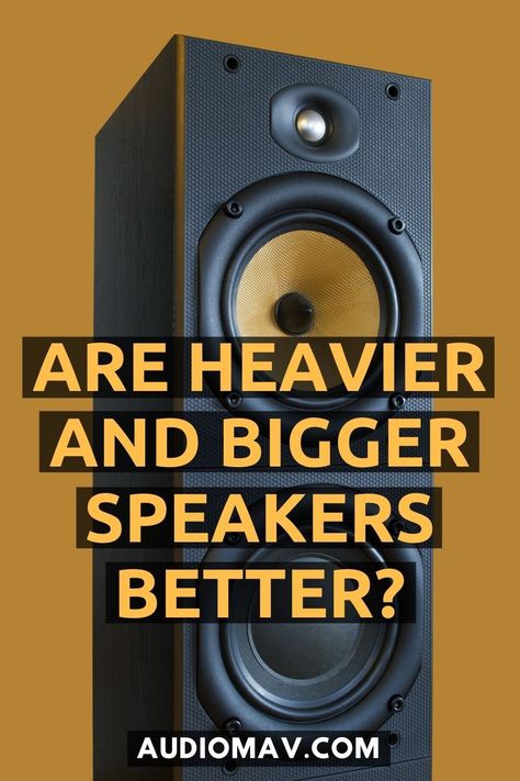 Are Heavier and Bigger Speakers Better? Let’s find out together, in this post I wrote, where I’ll show you everything you need to consider before buying big speakers, the best placement to get the most out of your surround system, whether or not you can mix and match speaker brands, and of course, the best floor standing speakers for every budget! #FloorStandingSpeakers #Speakers #BigSpeakers Home Sound System, Floor Speakers, Home Theater Sound System, Woofer Speaker, High End Speakers, Speaker Plans, Big Speakers, Floor Standing Speakers, Rear Speakers