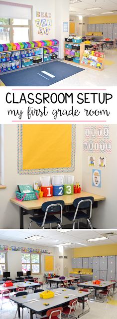 See how this first grade teacher set up her classroom. You can see her classroom decor and get ideas for layout and organization for the elementary class! Classroom Arrangement, Writing Corner, Classroom Pictures, Desk Layout, Classroom Layout, First Grade Teacher, Teacher's Blog, Classroom Organisation, Future Teacher