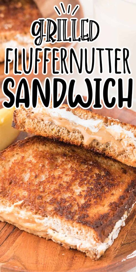 Peanut Butter And Marshmallow Fluff, Fluffernutter Sandwich, Vegetarian Marshmallows, Marshmallow Fluff Recipes, Homemade Marshmallow Fluff, Croissant Sandwich, Butter Sandwich, Easy Sandwich Recipes, Peanut Butter Marshmallow