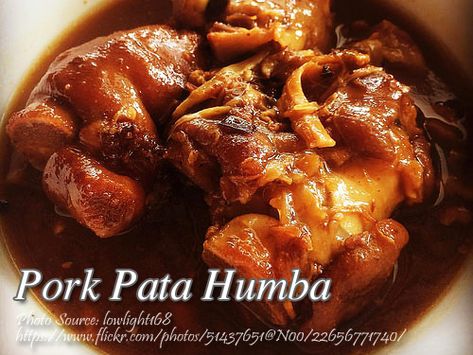 Pork Pata Humba Recipe | Panlasang Pinoy Meat Recipes Humba Recipe Pork, Humba Recipe, Pata Recipe, Phillipino Food, Pork Belly Recipes Crispy, Crispy Pata, Easter Fun Food, Pork Knuckle, Pork Hock