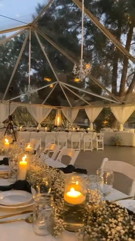 Diy Welding Projects, Backyard Wedding Decorations, Welding Gear, Clear Tent, Backyard Reception, Diy Welding, Wedding Tent, Future Wedding Plans, Outdoor Wedding Decorations