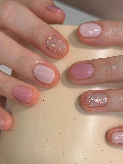 Short Pink Nails, Hello Nails, Hippie Nails, Subtle Nails, Simple Gel Nails, Her Nails, Pretty Gel Nails, Cute Gel Nails, Soft Nails