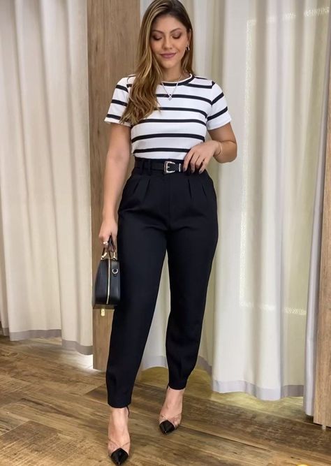 Glam Casual, Diy Clothes And Shoes, Office Casual Outfit, Slacks For Women, Stylish Maternity Outfits, Casual Outfit Inspiration, Stylish Work Attire, Office Outfits Women, Business Casual Outfits For Work