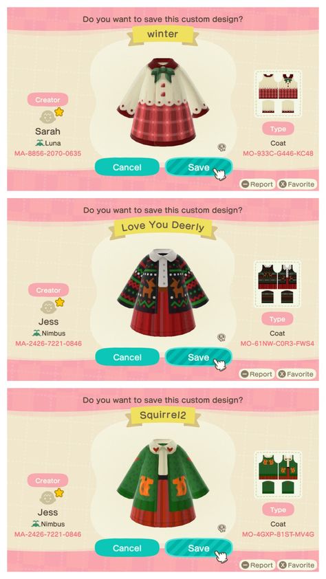 Christmas Outfit Animal Crossing, Acnh Clothes Pattern Grid Christmas, Animal Crossing Clothes Codes Winter, Acnh Outfit Code Winter, Animal Crossing Christmas Clothes, Animal Crossing Christmas Codes, Animal Crossing Winter Outfits, Acnh Winter Clothes, Acnh Winter Codes