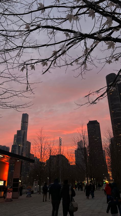 Chicago Illinois Aesthetic, Illinois Aesthetic, Sunset Chicago, Fall In Chicago, Chicago Sunset, Chicago Wallpaper, Aesthetic Man, Plainfield Illinois, Chicago Fall