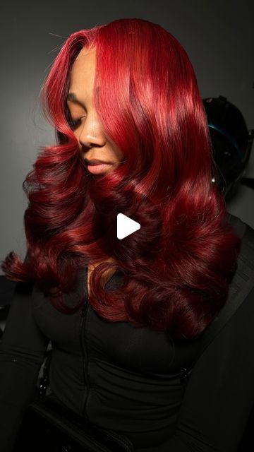 Hair Influencer ✨ on Instagram: "With this hair color I encourage you to leave him on RED 😍🔥  2x6 closure quickweave 😍🔥  July books are open ✨" Red Hair Black Women, 2x6 Closure, Burgundy Red Hair, Hair Influencer, Girl Hairstyle, 26th Birthday, Red Heads, Hair Color Techniques, Pretty Hair Color