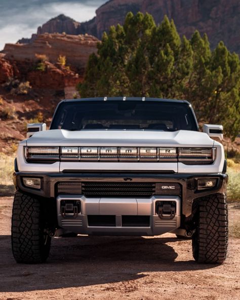 The Hummer name is back at General Motors, this time attached to an electric pickup truck sold by the GMC brand. Bring money, it's expensive. New Hummer, Gmc Hummer Ev, Hummer Ev, Electric Pickup Truck, Electric Pickup, New Luxury Cars, Hummer H1, Electric Truck, Hummer H2