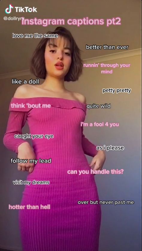 Pink Dress Captions For Instagram, Lit Captions, Dope Captions For Instagram, One Word Instagram Captions, Funny Instagram Captions, Witty Instagram Captions, Short Instagram Captions, Instagram Captions For Selfies, Clever Captions For Instagram